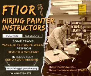 Hiring painter instructors full time